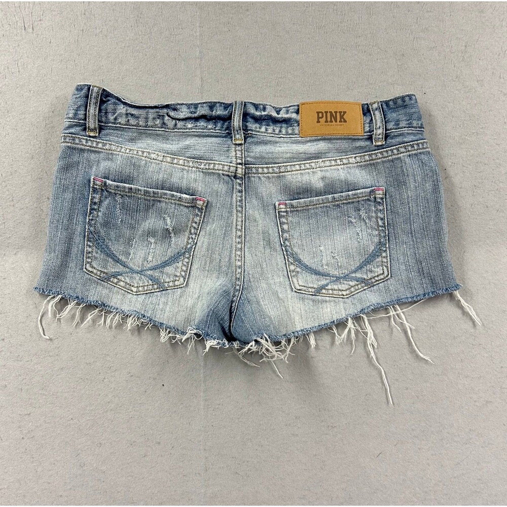 Victoria’s Secret PINK Light Wash Denim Jeans Shorts Size 8